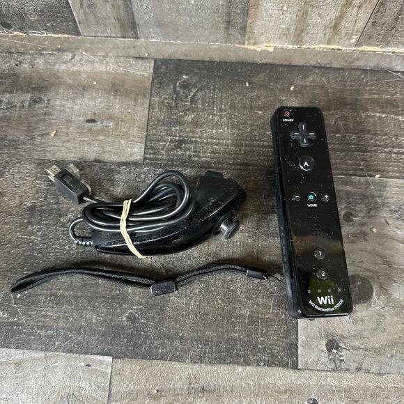 Nintendo Other - Nintendo Wii Black RVL-036 Motion Plus Remote Controller Nunchuck Gaming Combo